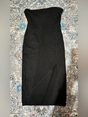 Forever 21 Black Sleek Midi Dress